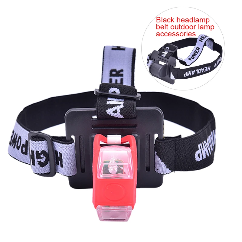 1pc Headband Helmet Strap Mount Head Strap For LED Headlamp Head Bike Light Black Cycling Headlight Band Accessories
