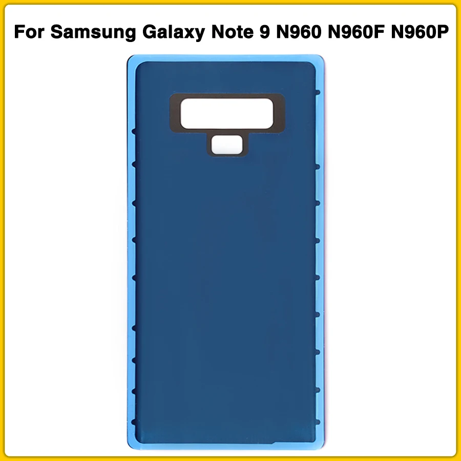 10 шт. чехол для задней крышки корпуса Note9 для samsung Galaxy Note 9 N960 N960F N960P Задняя крышка батареи задняя крышка+ наклейка