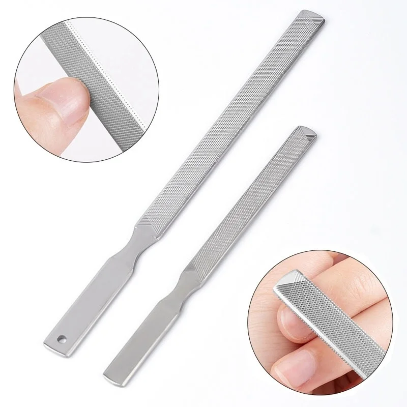 

Nail Art File Rod Stainless Steel Double Sides Buffer Grinding Finger Cuticle Remover Polish Acrylic Gel Manicure Pedicure Tools