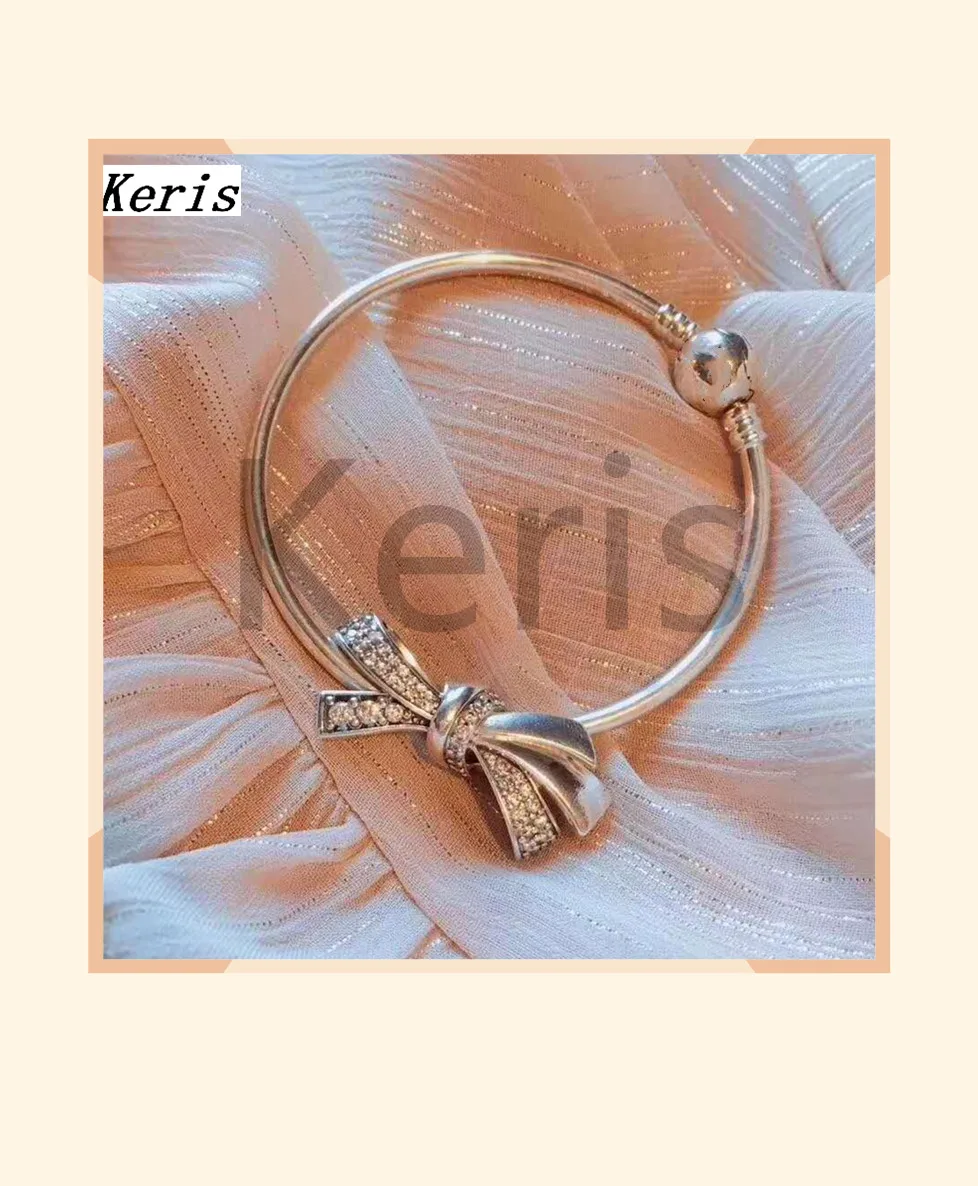 

High Quality Reproduction 1:1 100% Silver Bow String Bracelet Free Of Charge