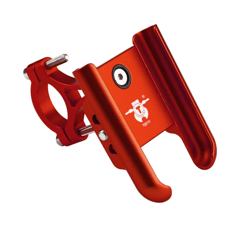 YPAY алюминиевый держатель для телефона на велосипед, мотоцикл, кронштейн заднего вида, настраиваемый держатель для телефона на мотоцикл, руль для велосипеда, крепление для телефона - Цвет: HANDLEBAR RED