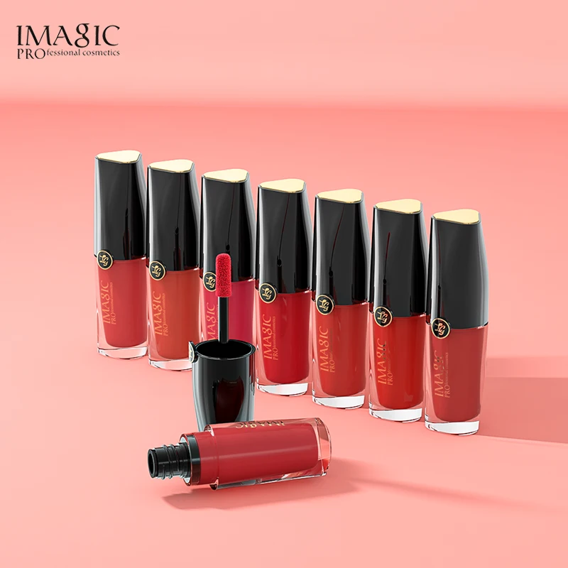 IMAGIC new maquillaje brillo de labios mate latiquido lapiz labial mate humedad impermeable brillo de labios de Cosmetico duradero