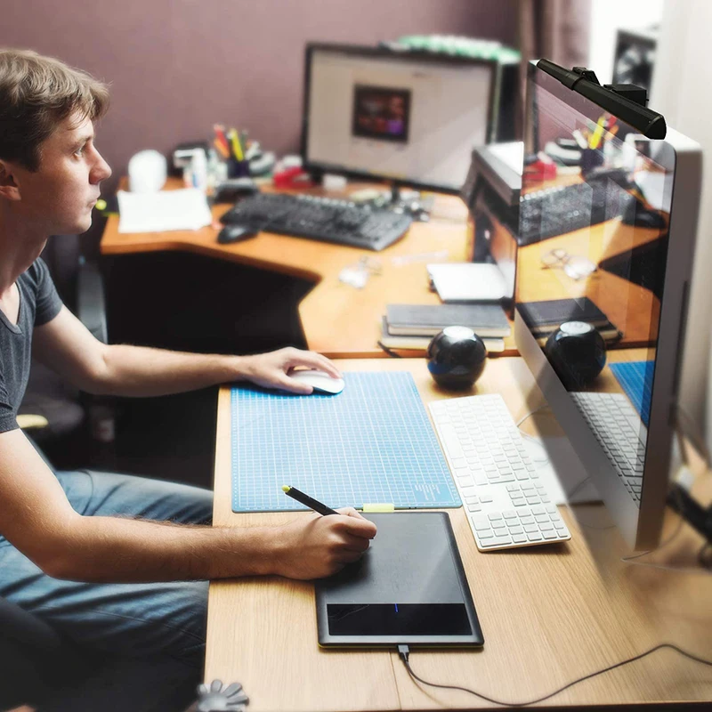 USB СВЕТОДИОДНЫЙ светильник для экрана Настольный дисплей лампа с регулируемой