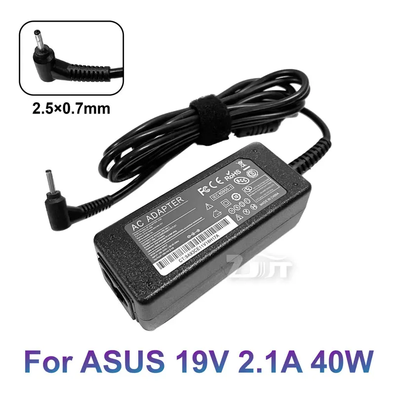 Adattatore Di Alimentazione Per Laptop Ca 19V 2.1A 40W 2.5X0.7Mm Per Asus Eee Pc Seashell 1015Pw 1015Px 1015Bx 1015Cx 1015Peb Caricabatterie Per Netbo