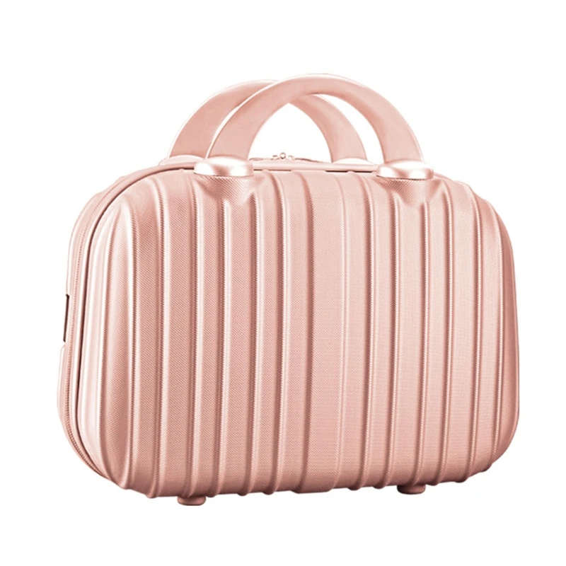 14in Cosmetic Case Luggage Small Travel Portable Carrying Suitcase for Makeup