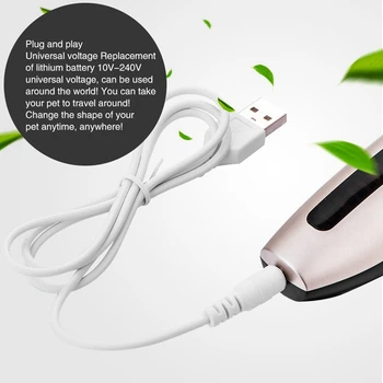 

Usb Rechargeable Pet Hair Cutting Trimmer With Digital Display Screen Electric Grooming Tool Electric Dog Trimmer