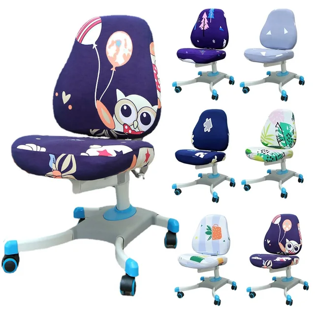 Children s Study Chair Cover Elastic Split Chair Covers Stretch Kids Gamer Chair Cover Rotat Lift Computer Slipcover Protector