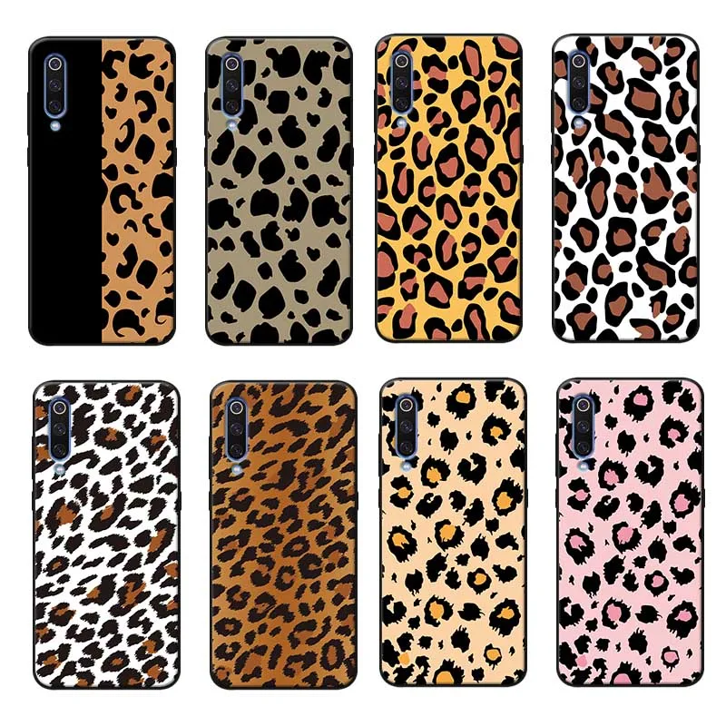 For xiaomi mi 9 pro 9t se 8 pocophone f1 mix 3 Clear Soft Silicone Phone Case Leopard Print |