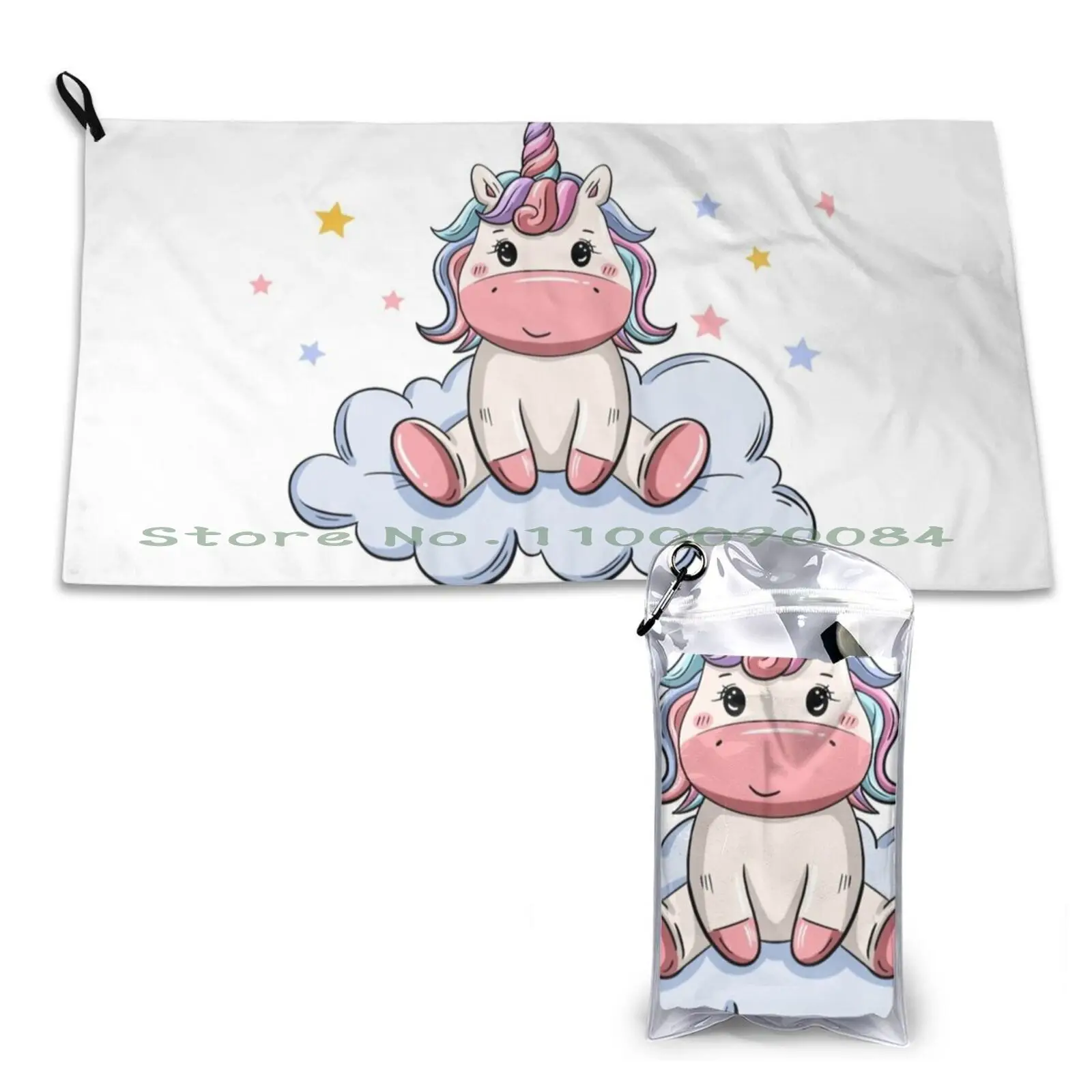 유니콘: 가장 아름다운 유니콘! 빠른 건조 수건 체육관 스포츠 목욕 휴대용 Jozef Bloks 한국어 Vixx 2ne1 I Love You Kdrama 