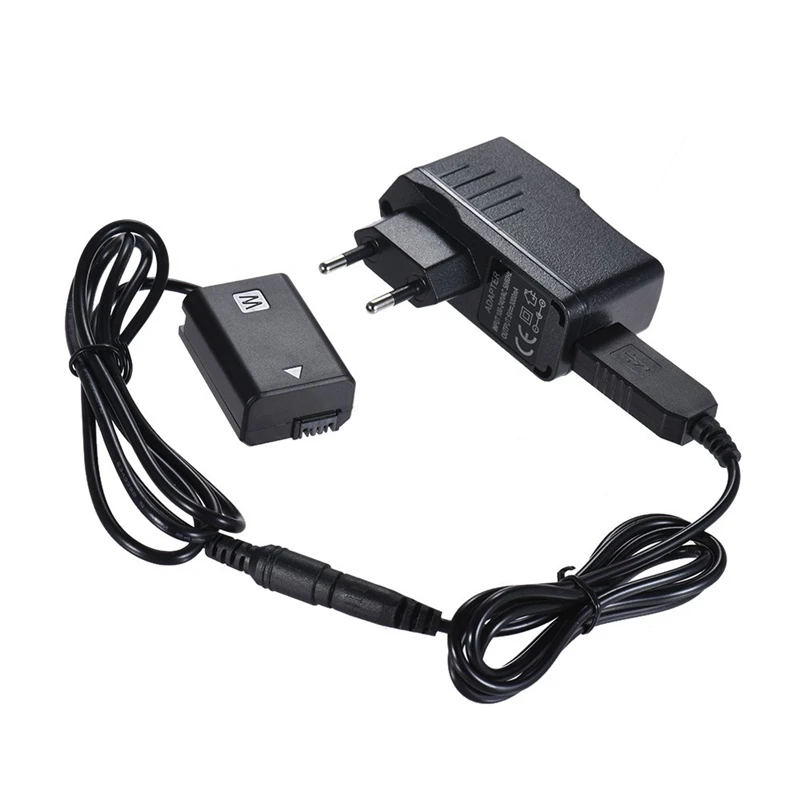 Np-Fw50 манекен Батарея+ 5V 3A Usb Мощность кабель-переходник с Мощность разъем Замена для Ac-Pw20 для sony Nex-3/5/6/7 серии A33 A3