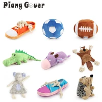 Small Dog Toy Rabbit Plush Pet Toy Hedgehog Puppy Sound Squeak Soft Toys For Play 1
