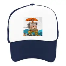 Фантазия sci-fi замок шаблон Лето Защита от солнца для детей, бейсбольная сетка шляпа для мальчиков и девочек