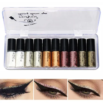 

10pcs Diamond Eyeshadow liner Stick Liquid Glitter Shimmer Pigment Single Sparkling Eye Shiny Makeup Cosmetic