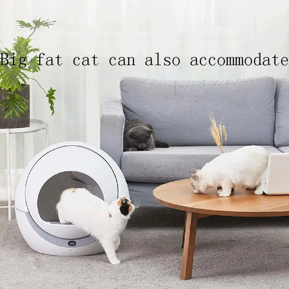 Automatic Cat Litter Box Smart Litter Tray Toilet Quick Cleaning Deodorant Splash-Proof Safe Enclosed Electric Litter Box