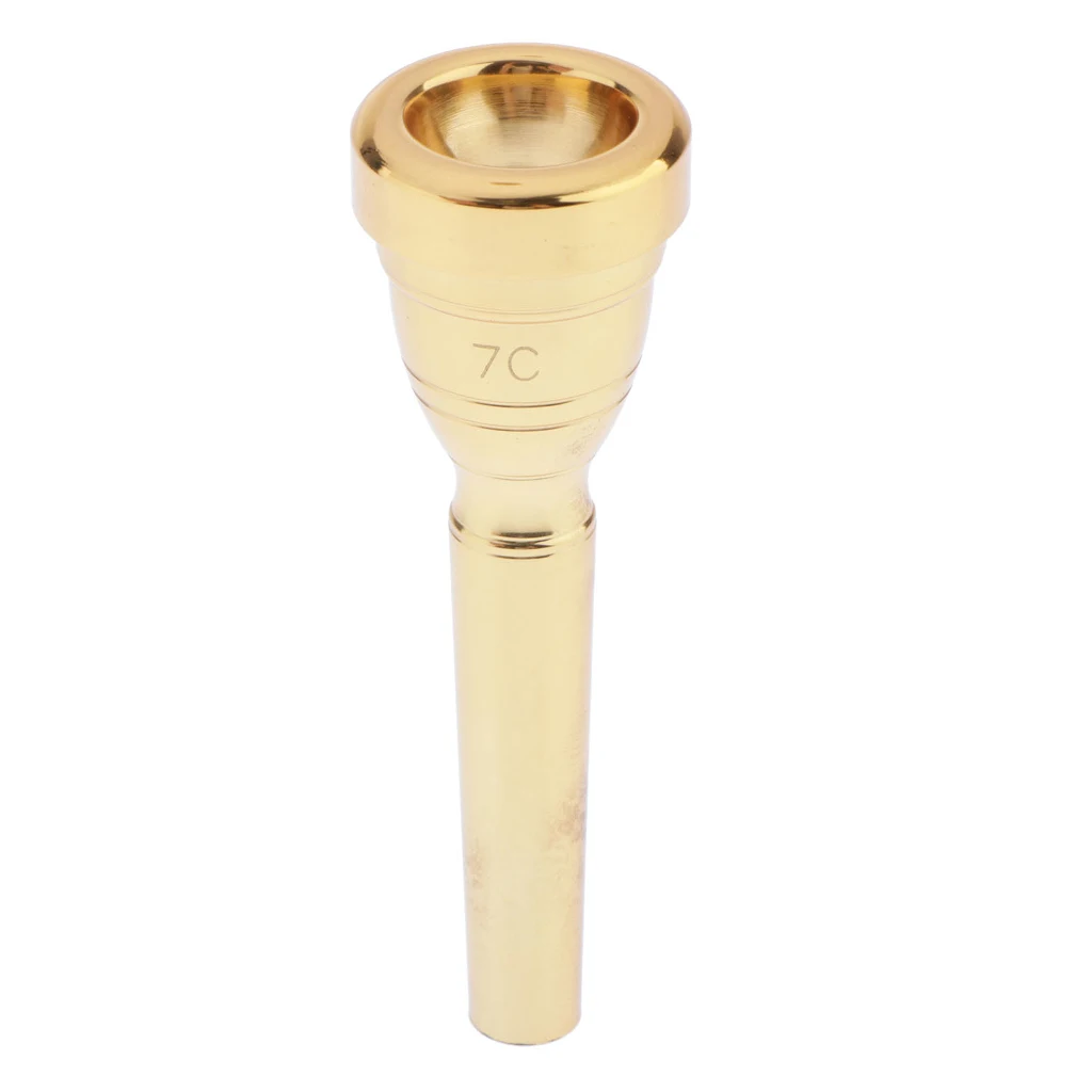 Позолоченный металлический загубник для трубы, 7C золотой(аксессуары для музыкальных инструментов