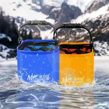 

Portable Foldable EVA Bucket Shrink Carp Fishing Accessories Fishing Tackle Round For Live Fish Water Storage Bucket WJ022040