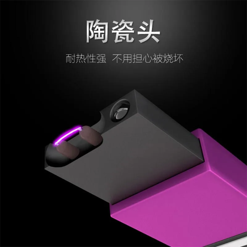 Портативная плазменная дуговая Металлическая Зажигалка Ветрозащитная электронная USB Зажигалка перезарядка для курения электрическая зажигалка для сигарет гаджеты для мужчин