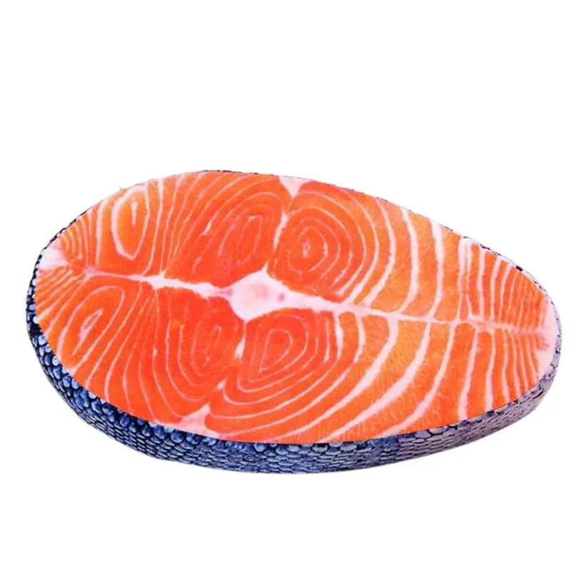 50cm Removable Salmon Plush Cushion Simulation Seat Cushion Decoration Cotton Pillow Cojines Decorativos Almofada 30AUG08 - Цвет: Многоцветный