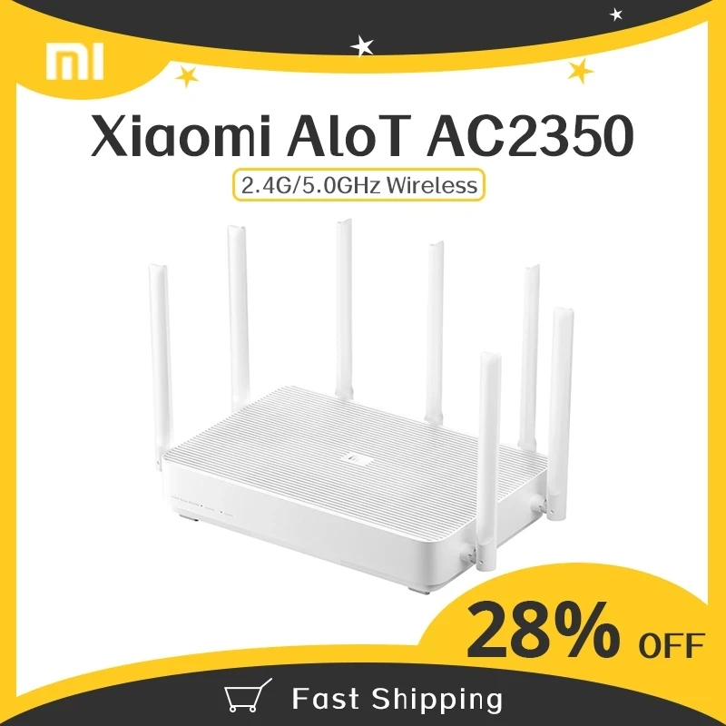 Маршрутизатор Xiaomi Mi AC2350 Gigabit 2183 Мбит/с двухдиапазонный 128 Мб Wi-Fi беспроводной