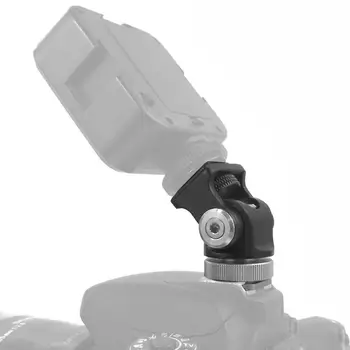 

Camera Monitor Screen Tripod Hot Shoe 180 Degree Mini Holder Mount Adapter for LED Light DSLR Rig Smartphone Gopro Microphone