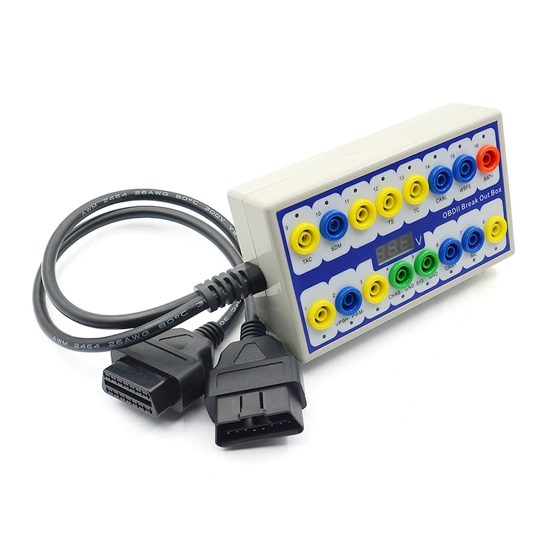 OBDII 브레이크 아웃 박스, 자동차 OBD2 브레이크 아웃 박스, 자동차 프로토콜 감지기, 자동 테스트 박스, 자동차 커넥터, 자동차 감지기