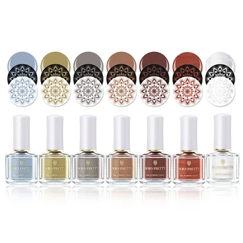 

BORN PRETTY Nail Art Stamping Polish Pearl Sweet Style Polish Printing Nail Stamping Vanish varnish Stamping for Nail Design