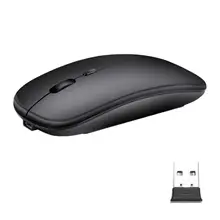 2,4 ГГц Беспроводная игровая мышка оптическая 1600 dpi компьютерная портативная мышь легкая ультратонкая компьютерная периферийная техника с usb-приемником