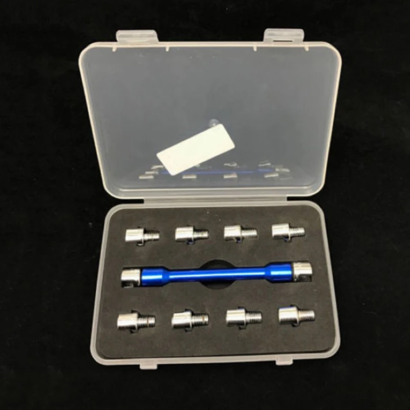 DWZ 11pcs/set CNC Motorcycle Spoke Wrench With 10 Sizes Hardened Tips 5.0-6.8