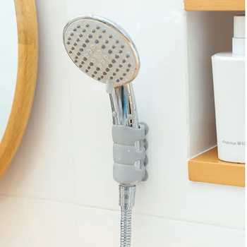 

Portable Bathroom Shower Head Holder Wall Mounted Suction Cup Hand Shower Holder Silicone Shower Brackets ^_^