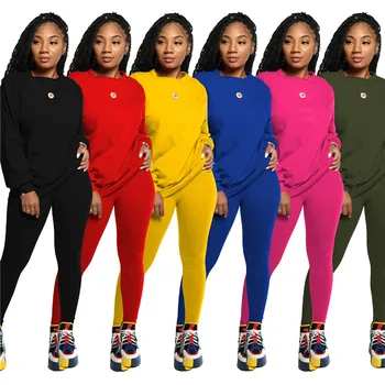 

Autumn Casual Women Two Piece Sets Sweatshirts Pencil Spants Suit Tracksuit Fitness Outfit Matching Sets Wholesale Dropshpping