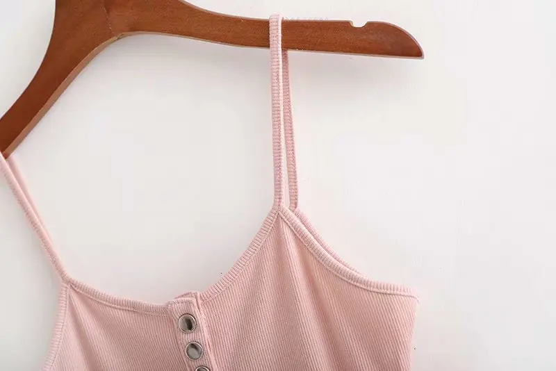 Candy-color Rib Knit Bodysuit Women Spaghetti Strap Sexy Tops Summer Playsuit Body mujer XDWM2957