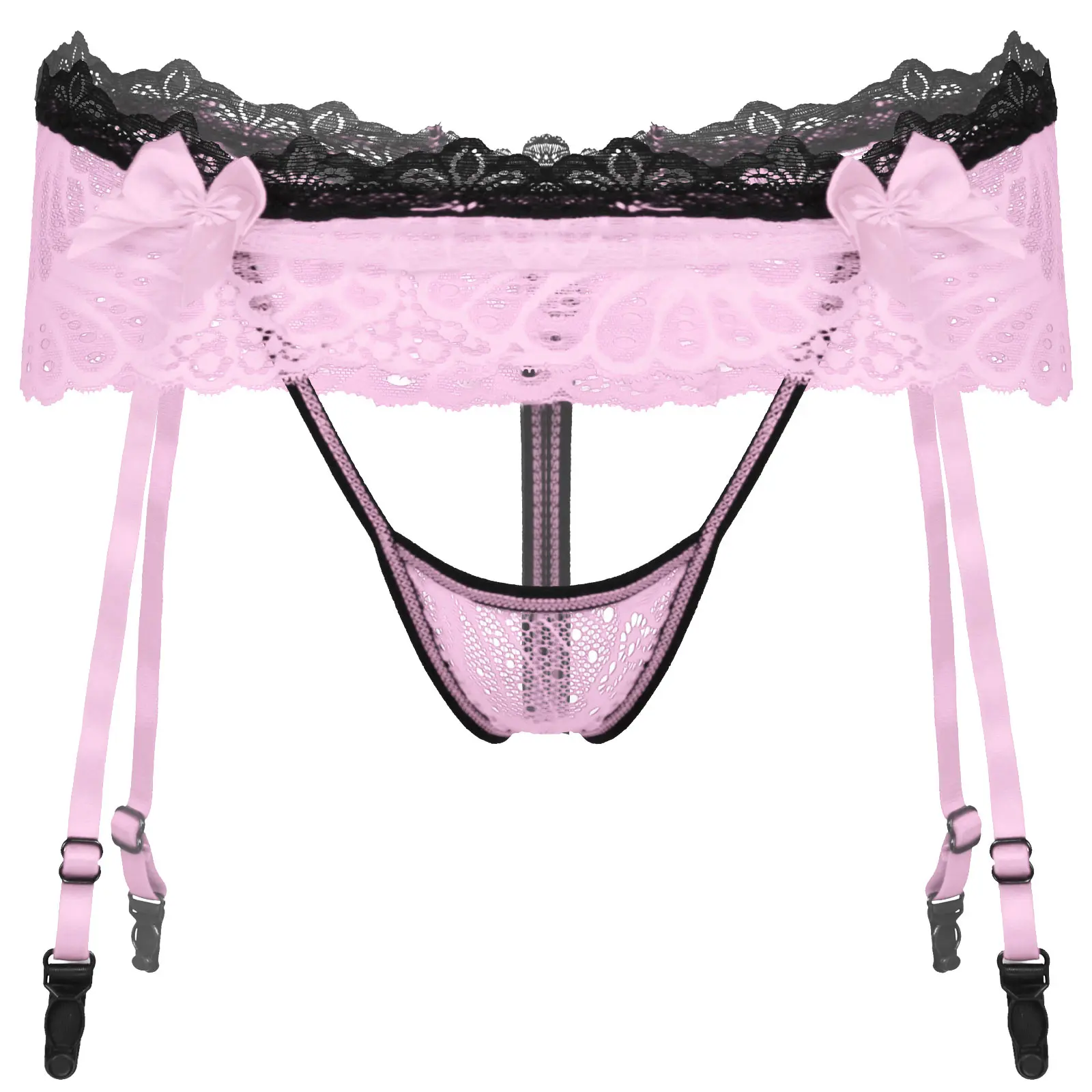 Men's Sexy Lace G-String Pouch Panties