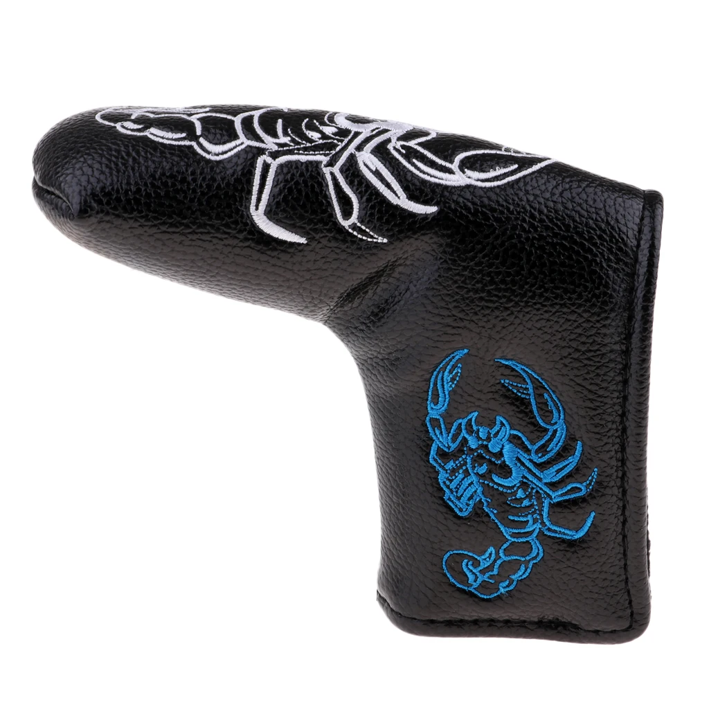 Black Scorpion Утолщенный чехол для клюшки для гольфа из искусственной кожи, чехол для короткой клюшки, защитит ваших желобков от ударов и царапин - Color: Black Scorpion