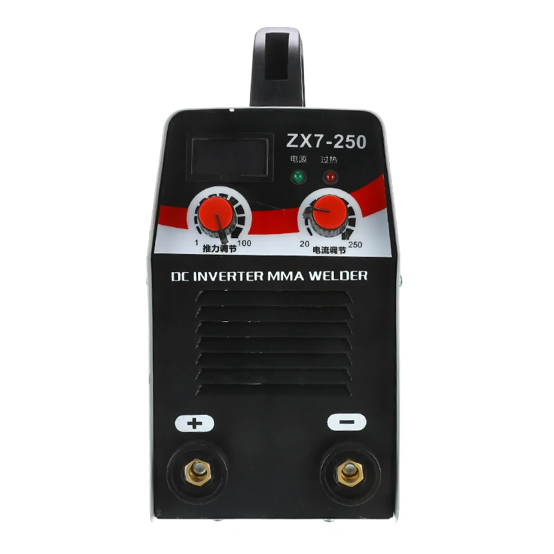 DC инверторный Сварочный аппарат 220V IGBT MMA сварочный аппарат 20-250Amp для домашнего начинающих легкий эффективный