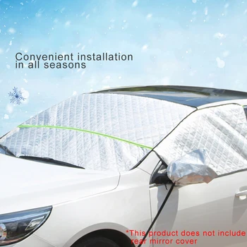 

Car Accessories Windshield Snow Cover Front Windshield Sunshade Weather-Resistant Cover 63" x 100"