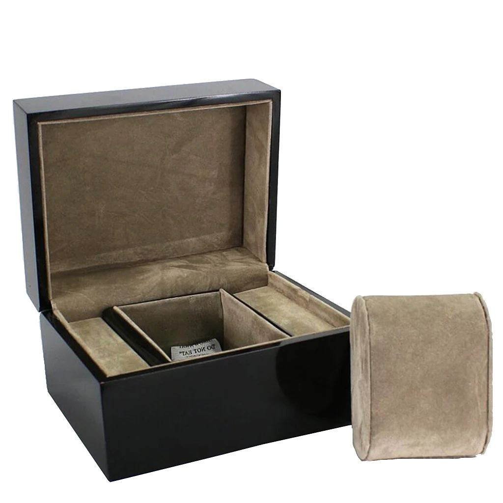 Один слот часы Winder деревянная коробочка Витрина хранения с подушкой Мужчины Женщины подарок