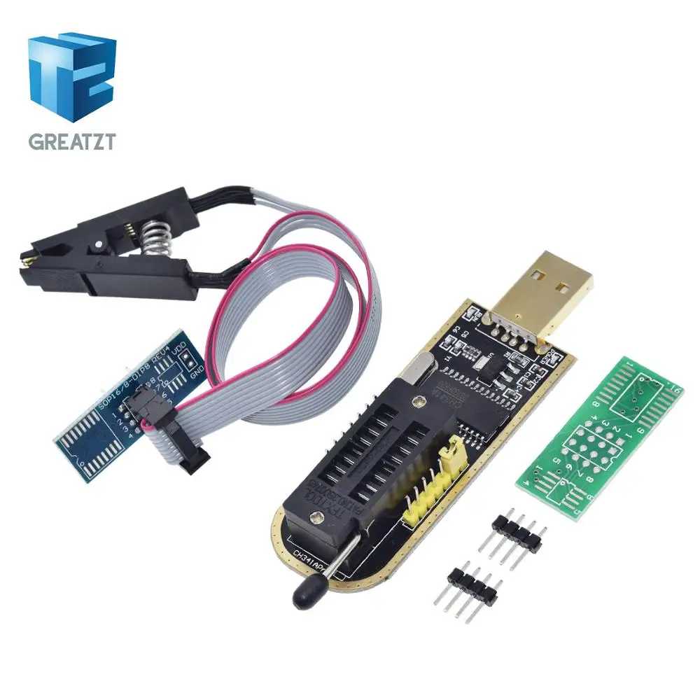 YUYANG CH341A 24 25 серии EEPROM флэш-память биос USB программист модуль+ SOIC8 SOP8 тестовый зажим для EEPROM 93CXX/25CXX/24CXX