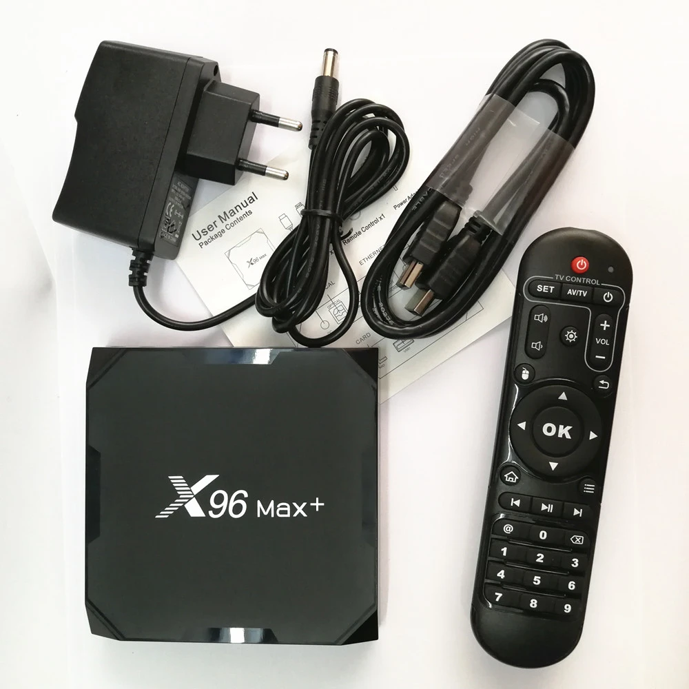 Amlogic S905X3 Android 9,0 ТВ приставка X96 Max Plus Четырехъядерный 4K Youtube 4GB 64GB 32GB Wifi 8K X96Max смарт-приставка 2GB16GB