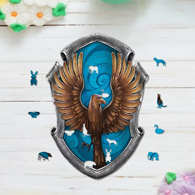 Quebra-Cabeça de Madeira 3D - Ravenclaw Harry Potter
