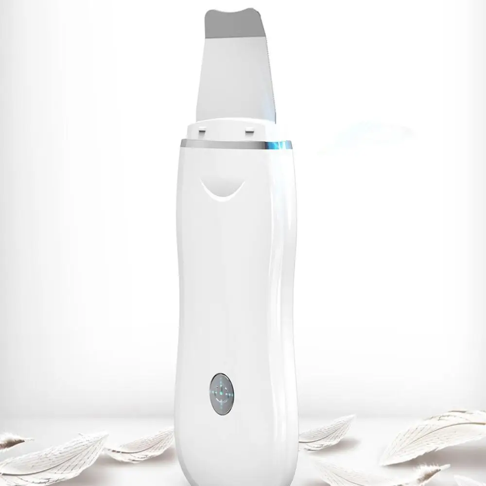 Electric Ion Face Cleaner Skin Scrubber Ultrasonic Cleaning Peeling Pen Blackhead Removal Pore Machine Facial Shoveling Device |