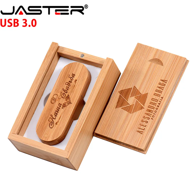 JASTER USB 3.0 LOGO Customized rotatable Wooden USB Flash Drive Pendrive Memory Stick pen drive 4GB 16GB 32GB 64GB External Stor usb flash drive flash drive