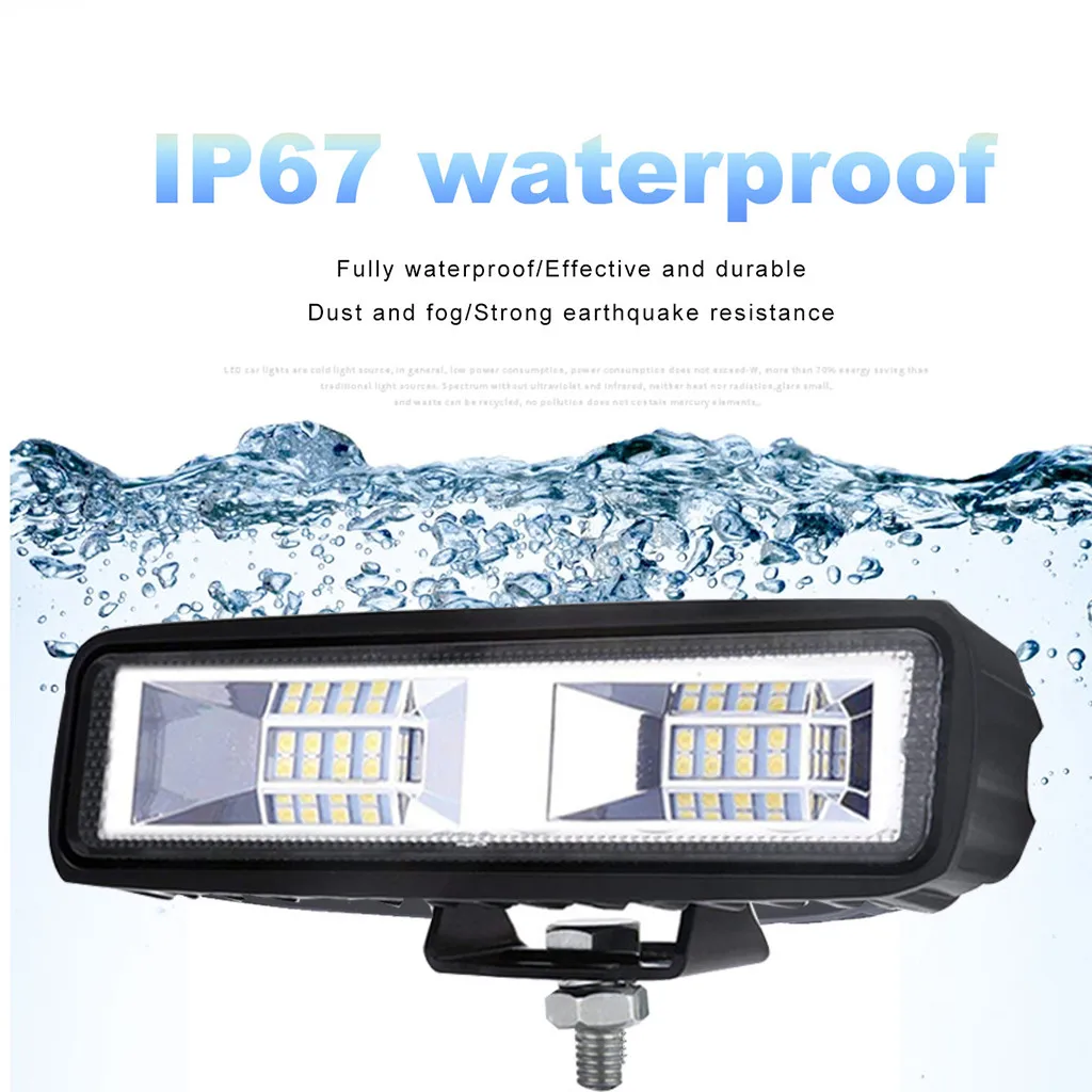 YATERKU 48W 16 led белый свет Автомобильный свет 6 дюймов 48w 16 Led рабочий белый свет баров луч мотоцикл для езды по бездорожью 4x4 ATV 12 24V#905g45