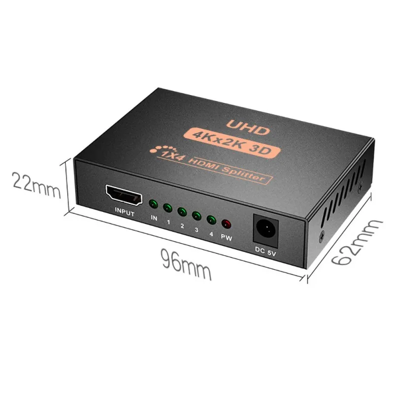 1 в 4 Full HD HDMI Сплиттер 4 порта концентратор повторитель адаптера усилитель видео адаптер концентратор