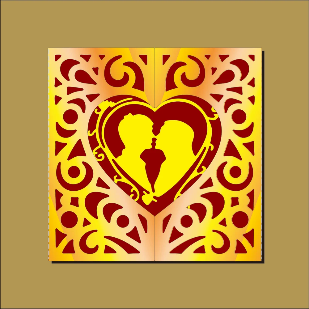  Wedding Invitation Dies Metal Cutting Dies New Scrapbooking Valentine's Day Decoration Craft Dies C - 4.00054E+12