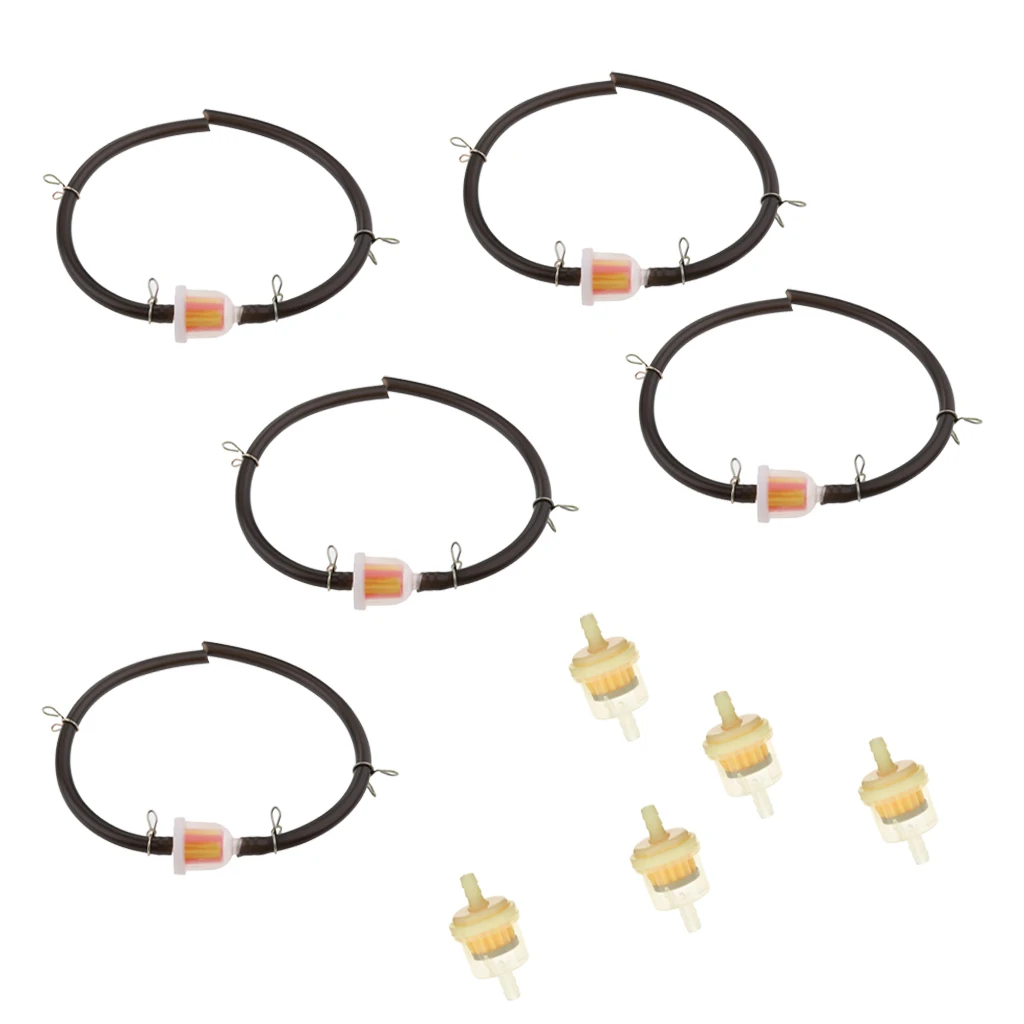 MagiDeal 10X 47 49cc Mini Gas Hose Line Fuel Filter Kit for Dirt Pocket Bike