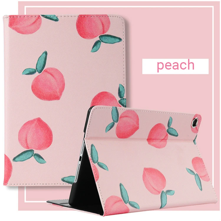 Retro Orange Patterned Protective Case for Ipad Mini 5 Case Air2 Coque Full Covered 9.7" Case Tri-fold Bracket Ipad Case - Цвет: Air1 Air2  9.7ich
