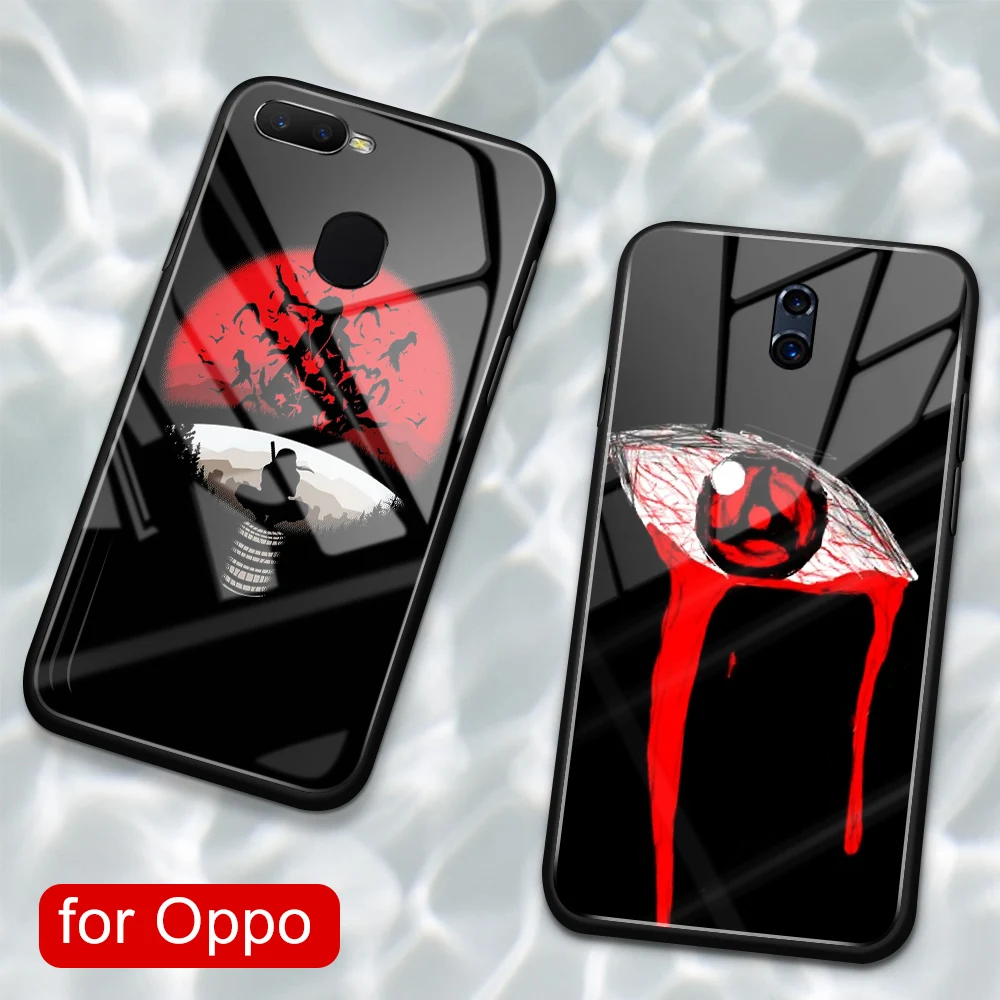 Чехол для Oppo Reno стеклянная задняя крышка аниме Наруто чехол R9 R9S R11 R11S Plus R17 R15 F9 Pro