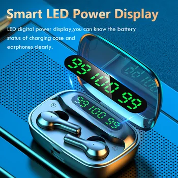 

New R3 TWS Wireless Headsets Digital Display touch 3500mAh Power Bank Charging box Bluetooth 5.0 Wireless Headphones for sport