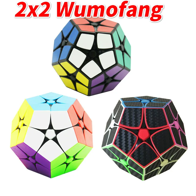 Lefun 2x2x2 Wumofang без наклеек Shengshou2x2 черный маг куб минкса мастер килокубик волшебный