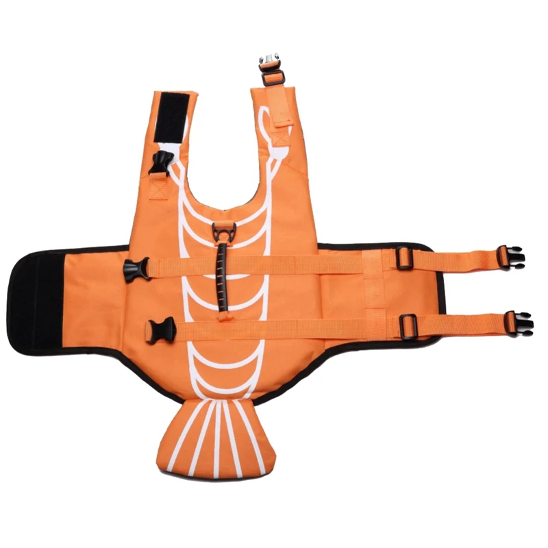 Pet Dog Life Jacket Safety Clothes Life Vest Collar Harness Saver Pet Dog Swimming Preserver Summer Swimwear Mermaid Shark